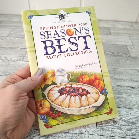 Pampered Chef SEASONS BEST RECIPE COLLECTION 2000 Spring Summer Cookbook Booklet - Picture 1 of 7